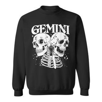 Blackcraft Zodiac Signs Gemini Skull Magical Witch Earth Sweatshirt | Mazezy UK