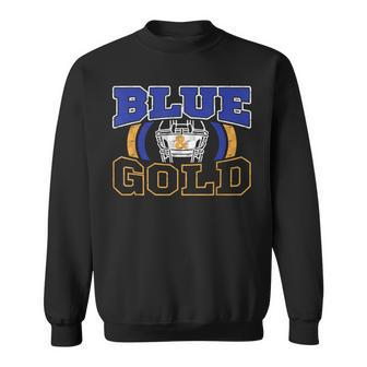 Blue And Gold Football Game Day Group Home Team School Sweatshirt