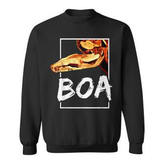 Boa Constrictor Snake Keeper Reptile Fan Geometric Sweatshirt | Mazezy