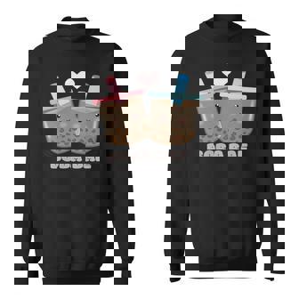 Boba Baes Boba Milk Tea Cute-Tea Lovers Sweatshirt | Mazezy