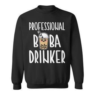 Boba Tea Professional Drinker Cute Kawaii Bubble Milk Tea Sweatshirt | Mazezy