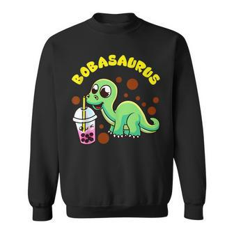 Bobasaurus | Cute Bubble Tea Boba Dinosaur Milk Lover Gift Dinosaur Funny Gifts Sweatshirt | Mazezy