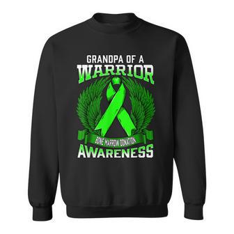 Bone Marrow Donation Awareness Grandpa Support Ribbon Sweatshirt | Mazezy