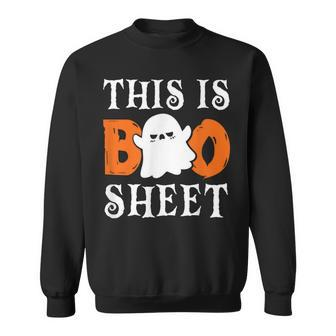 This Is Boo Sheet Ghost Halloween Costume Sweatshirt | Mazezy