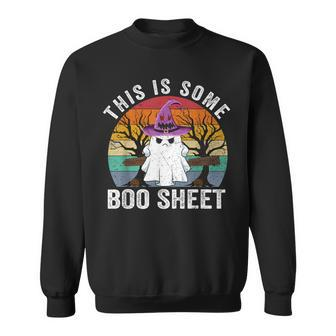 This Is Some Boo Sheet Ghost Halloween Costume Sweatshirt | Seseable CA