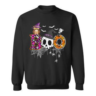 Boo Skull Own Witch's Hat And Ghost Halloween Costume Sweatshirt - Monsterry CA