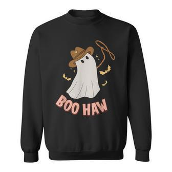 Boohaw  Ghost Halloween Cowboy Cowgirl Costume Retro Sweatshirt