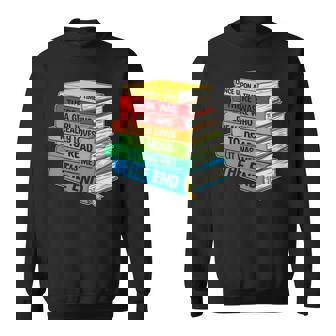 Bookworm Reading A Girl Who Really Loves To Read Book Lover Reading Funny Designs Funny Gifts Sweatshirt | Mazezy