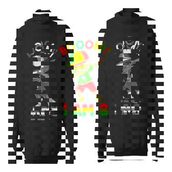 Booom I Am 8 Years Old Boys Dabbing Black Kids 8Th Birthday Sweatshirt | Mazezy