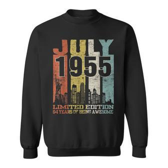 Born In July 1955 64Th Birthday Gift 64 Years Old Sweatshirt | Mazezy
