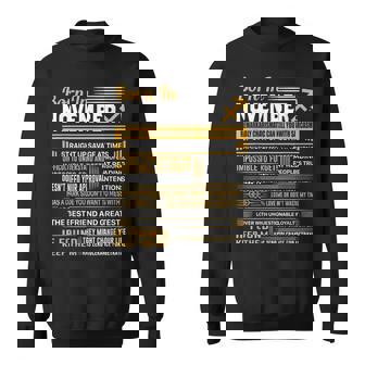 Born In November Sagittarius Birthday Sweatshirt | Mazezy