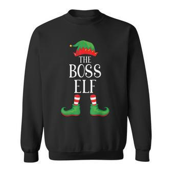 Boss Elf Matching Group Xmas Family Christmas Sweatshirt - Thegiftio