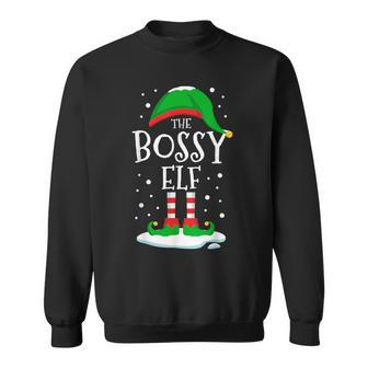 The Bossy Elf Christmas Family Matching Xmas Group Sweatshirt - Seseable