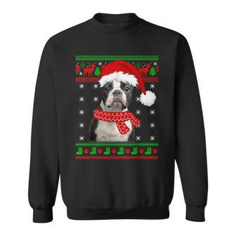 Boston Terrier Dog Ugly Sweater Christmas Puppy Dog Lover Sweatshirt | Mazezy