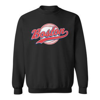 Boston Vintage Baseball Throwback Retro Sweatshirt | Mazezy
