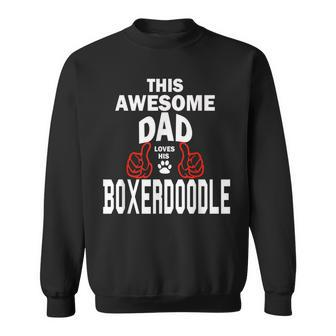 Boxerdoodle Dad Dog Lover Poodle Boxer Sweatshirt | Mazezy