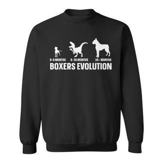 Boxers Evolution Design For A Boxer Owner Sweatshirt | Mazezy AU