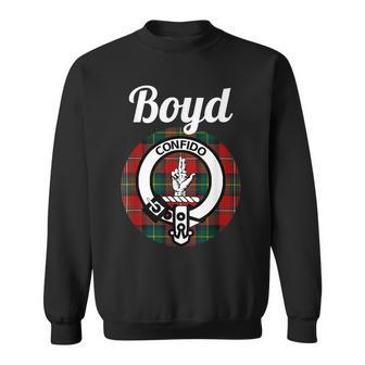 Boyd Clan Scottish Name Coat Of Arms Tartan Boyd Funny Gifts Sweatshirt | Mazezy