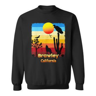 Brawley California Coyote Sunset Ca Desert Sweatshirt | Mazezy