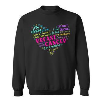 Breast Cancer Pink Ribbon Cancer Awareness Support Sweatshirt | Mazezy