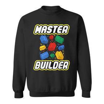 Brick Builder Master Builder Blocks Building Kids Sweatshirt - Seseable