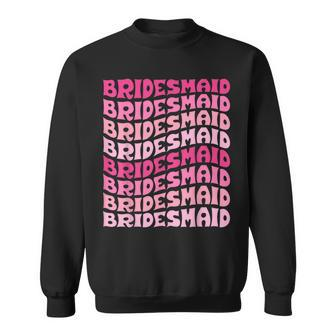Bridesmaid I Do Crew Retro Bachelorette Party Bridesmaids Sweatshirt - Thegiftio UK