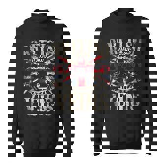 British Blood Runs Through My Veins Flag Of United Kingdom Sweatshirt - Seseable