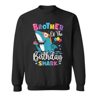 Brother Of The Shark Birthday Big Bro Matching Family Sweatshirt - Monsterry