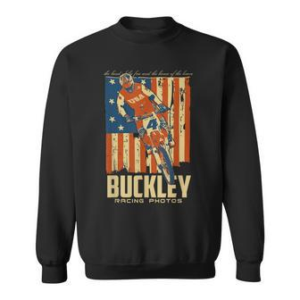 Buckley Racing Photos Buckley Old Glory 1984 Sweatshirt | Mazezy