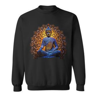 Buddha Statue Yoga Buddhist Zen Buddhism Meditation Sweatshirt - Seseable