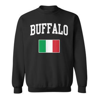 Buffalo New York Italian Flag Italy Italia Italiano Sweatshirt | Mazezy