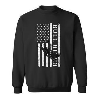 Bull Rider Bull Riding Cowboy Rodeo American Us Ranch Gift Rodeo Funny Gifts Sweatshirt | Mazezy