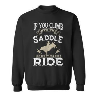 Bull Riding Rodeo Sport Cowboy Bull Rider Sweatshirt - Seseable