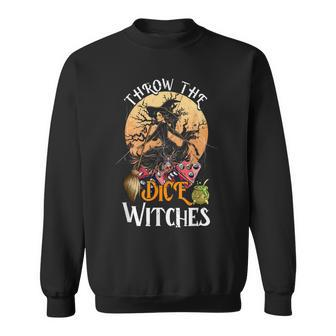 Bunco Throw The Dice Witches Bunco Game Lover Halloween Sweatshirt - Thegiftio UK