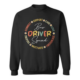 Bus Driver Squad Appreciation Week Back To School Driver Funny Gifts Sweatshirt | Mazezy