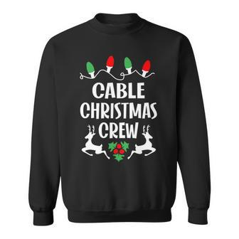 Cable Name Gift Christmas Crew Cable Sweatshirt - Seseable