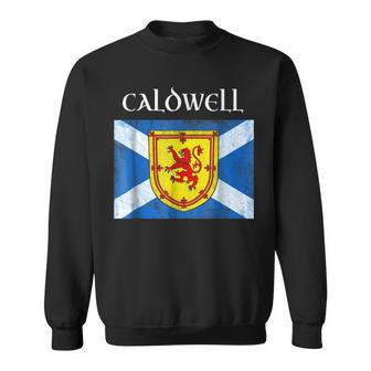 Caldwell Scottish Clan Name T Lion Flag Gifts For Lion Lovers Funny Gifts Sweatshirt | Mazezy