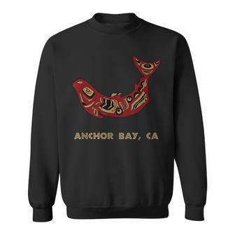 California Anchor Bay Pnw Native American Salmon Fisherman Sweatshirt | Mazezy
