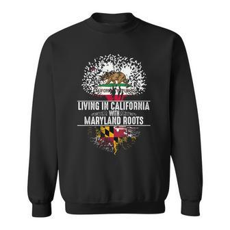 California Home Maryland Roots State Tree Flag Gift Sweatshirt | Mazezy
