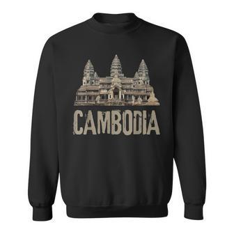 Cambodia Angkor Wat Khmer Historical Temple Sweatshirt | Mazezy CA