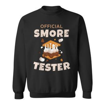 Camping Crew Official Smore Tester Marshmallows Smores Sweatshirt | Mazezy