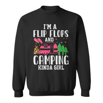 Camping Girl Camp Team Funny Quote Camper Humor Sweatshirt | Mazezy