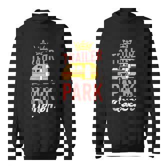 Camping Trailer Park Queen Motorhome Campervan Girl Sweatshirt | Mazezy