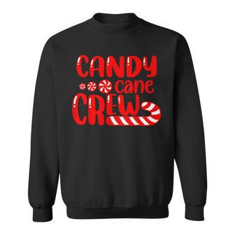 Candy Cane Crew Matching Family Group Candy Lover Pajamas Sweatshirt - Monsterry