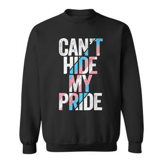 Cant Hide My Pride Transgender Trans Flag Ftm Mtf Lgbtq Sweatshirt | Mazezy