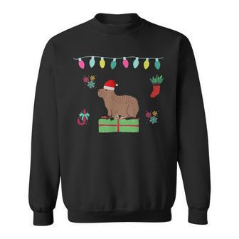 Capybara Santa-Claus Ugly Christmas Sweater Holiday Lover Sweatshirt | Mazezy