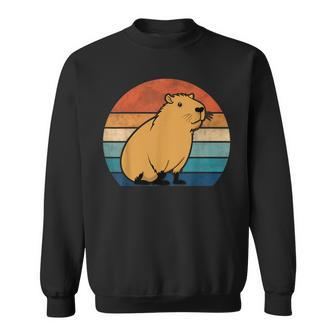 Capybara Vintage Rodent Capybara Sweatshirt - Seseable