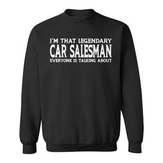 Car Salesman Job Title Employee Funny Worker Car Salesman Sweatshirt - Seseable