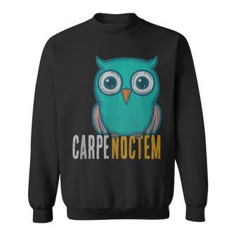Carpe Seize One's Day Nope The Night Classical Latin Sweatshirt | Mazezy