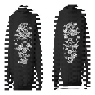Cat Skull Creepy Feline Skeleton Horror Kitten Creepy Sweatshirt | Mazezy
